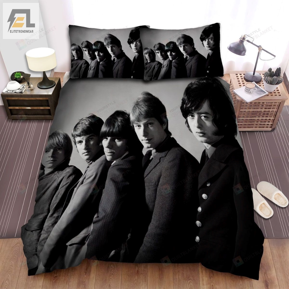 The Yardbirds Band Black And White Pose Bed Sheets Spread Comforter Duvet Cover Bedding Sets 