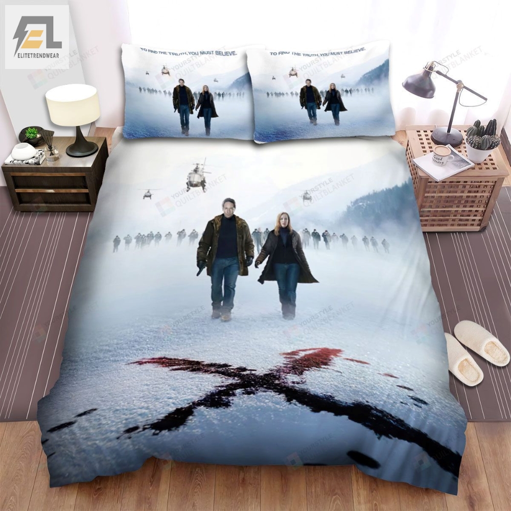 The X Files Poster Bed Sheets Spread Comforter Duvet Cover Bedding Sets elitetrendwear 1