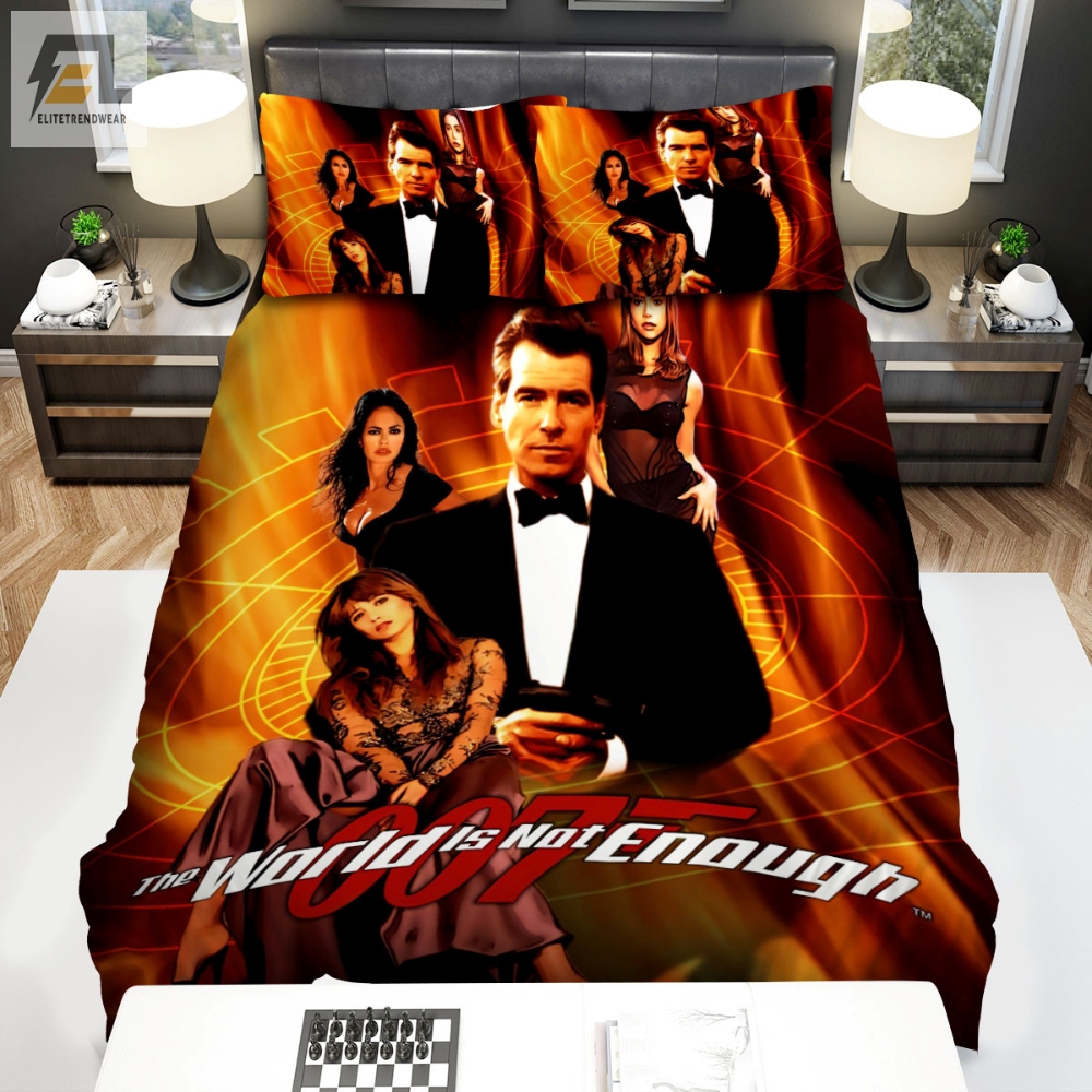 The World Is Not Enough Movie Art 3 Bed Sheets Spread Comforter Duvet Cover Bedding Sets 
