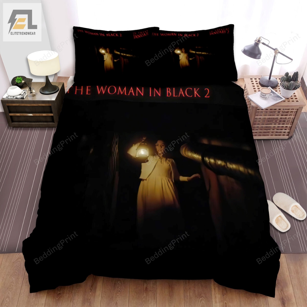 The Woman In Black 2 Angel Of Death 2014 Oil Lamp Movie Poster Bed Sheets Duvet Cover Bedding Sets 
