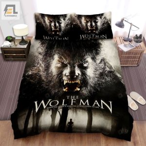 The Wolfman Poster Ver2 Bed Sheets Spread Comforter Duvet Cover Bedding Sets elitetrendwear 1 1