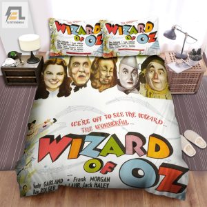 The Wizard Of Oz Movie Weare Off To See The Wizard The Wonderful Poster Bed Sheets Spread Comforter Duvet Cover Bedding Sets elitetrendwear 1 1
