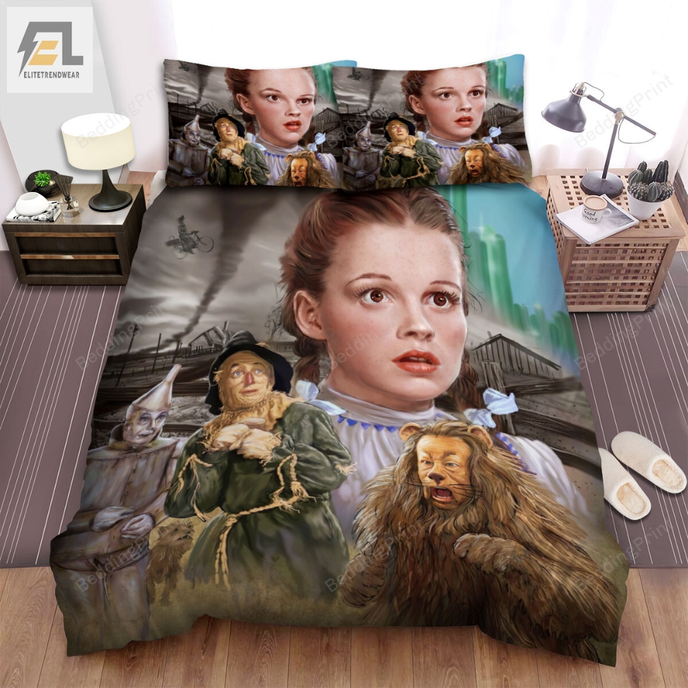 The Wizard Of Oz Movie Surprise Face Photo Bed Sheets Duvet Cover Bedding Sets 
