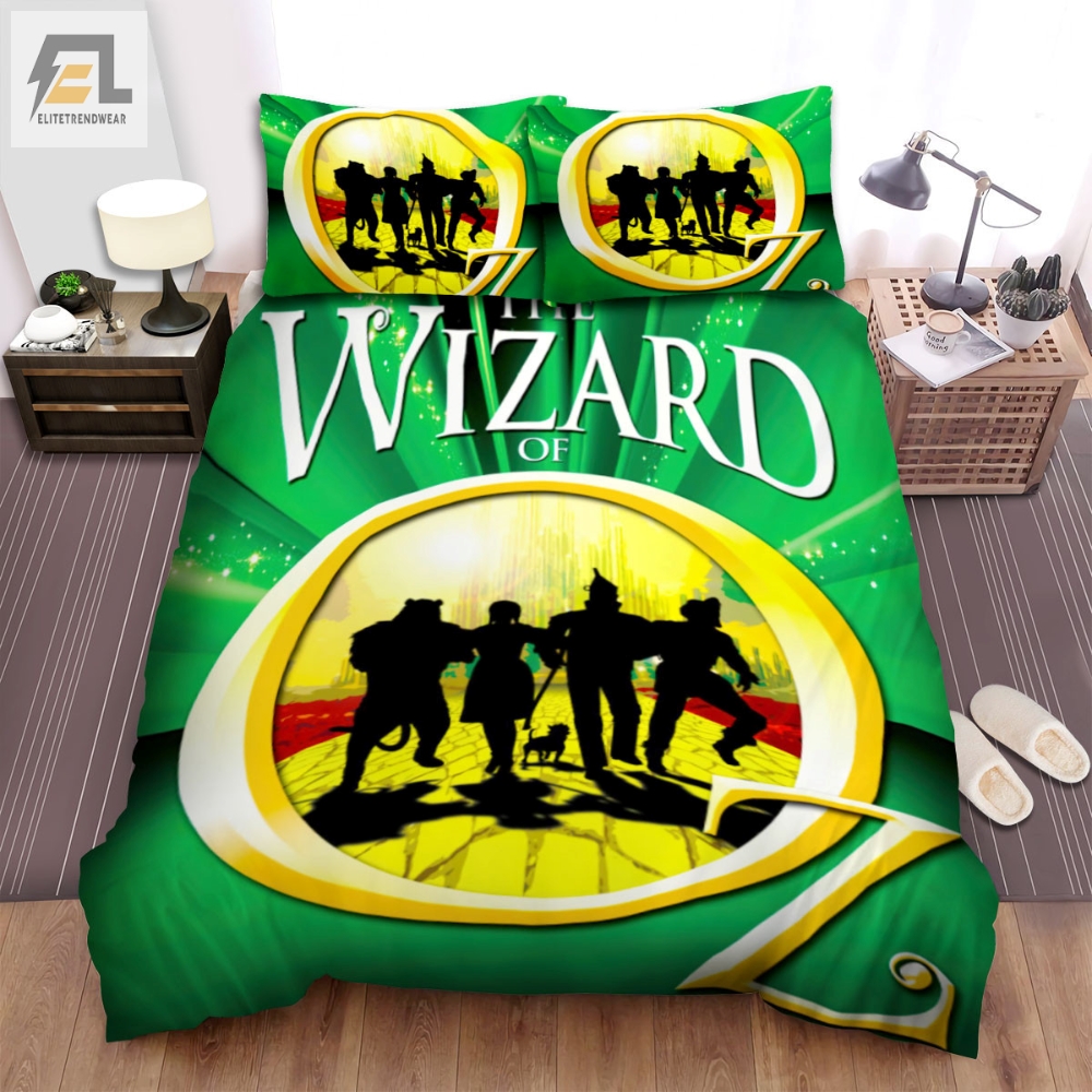 The Wizard Of Oz Movie Green Poster Bed Sheets Spread Comforter Duvet Cover Bedding Sets 