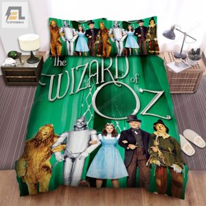 The Wizard Of Oz Movie Green Background Poster Bed Sheets Duvet Cover Bedding Sets elitetrendwear 1 1