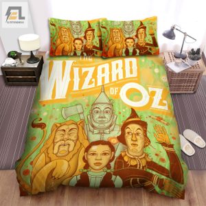 The Wizard Of Oz Movie Cartoon Poster Bed Sheets Spread Comforter Duvet Cover Bedding Sets elitetrendwear 1 1