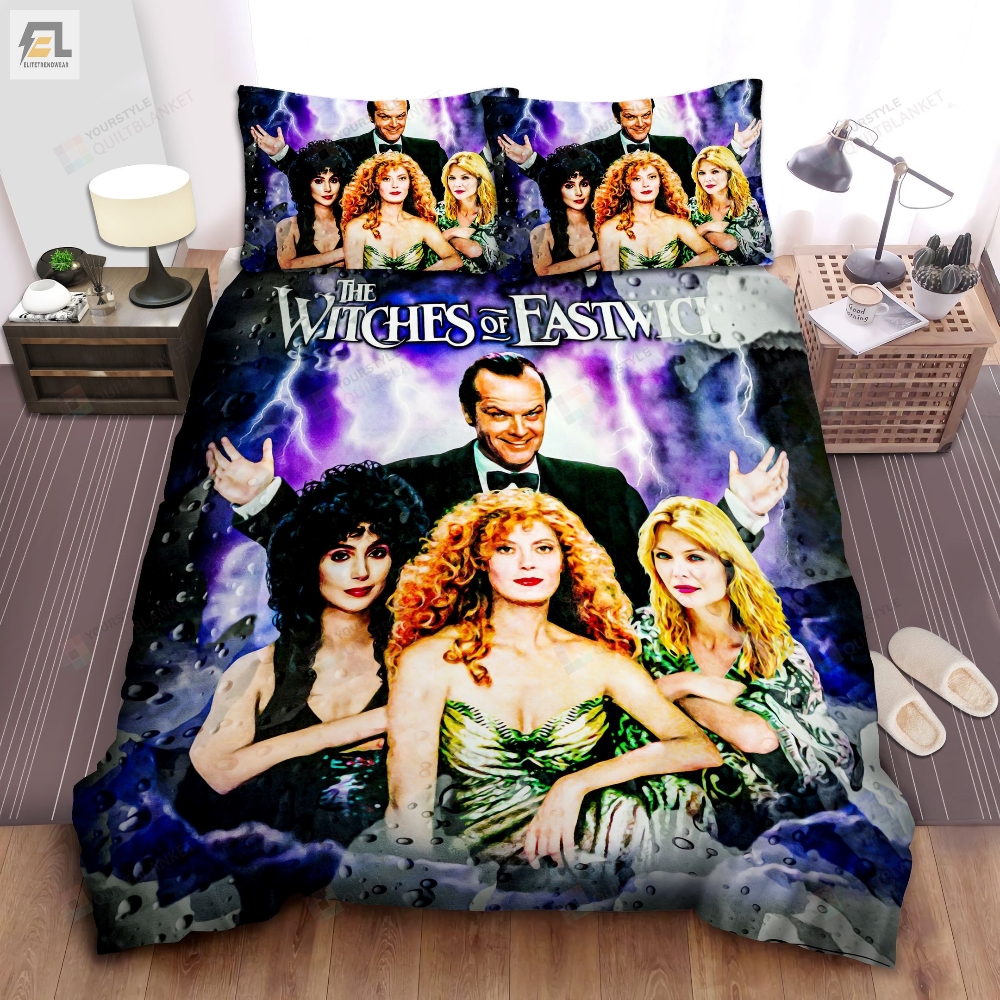 The Witches Of Eastwick Vintage Poster Bed Sheet Spread Comforter Duvet Cover Bedding Sets 