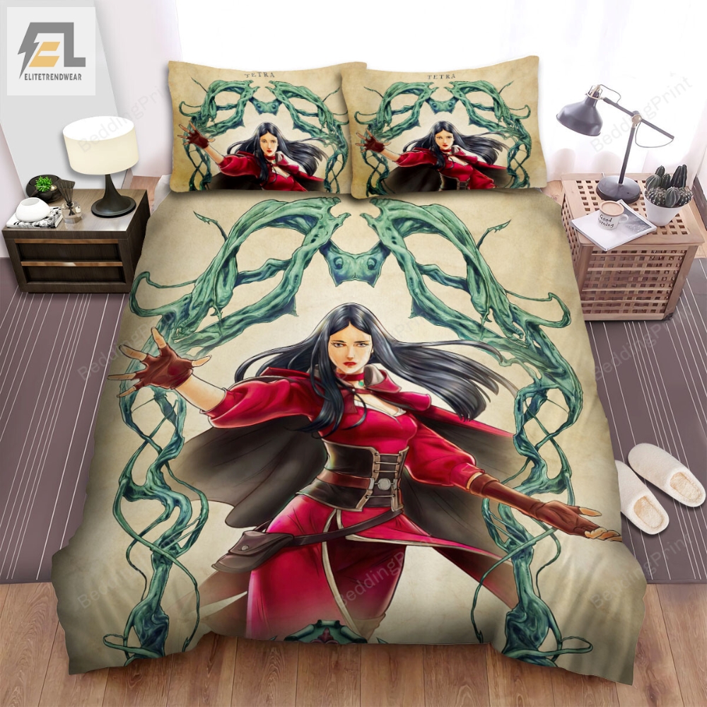 The Witcher Nightmare Of The Wolf 2021 Tetra Movie Poster Bed Sheets Duvet Cover Bedding Sets 