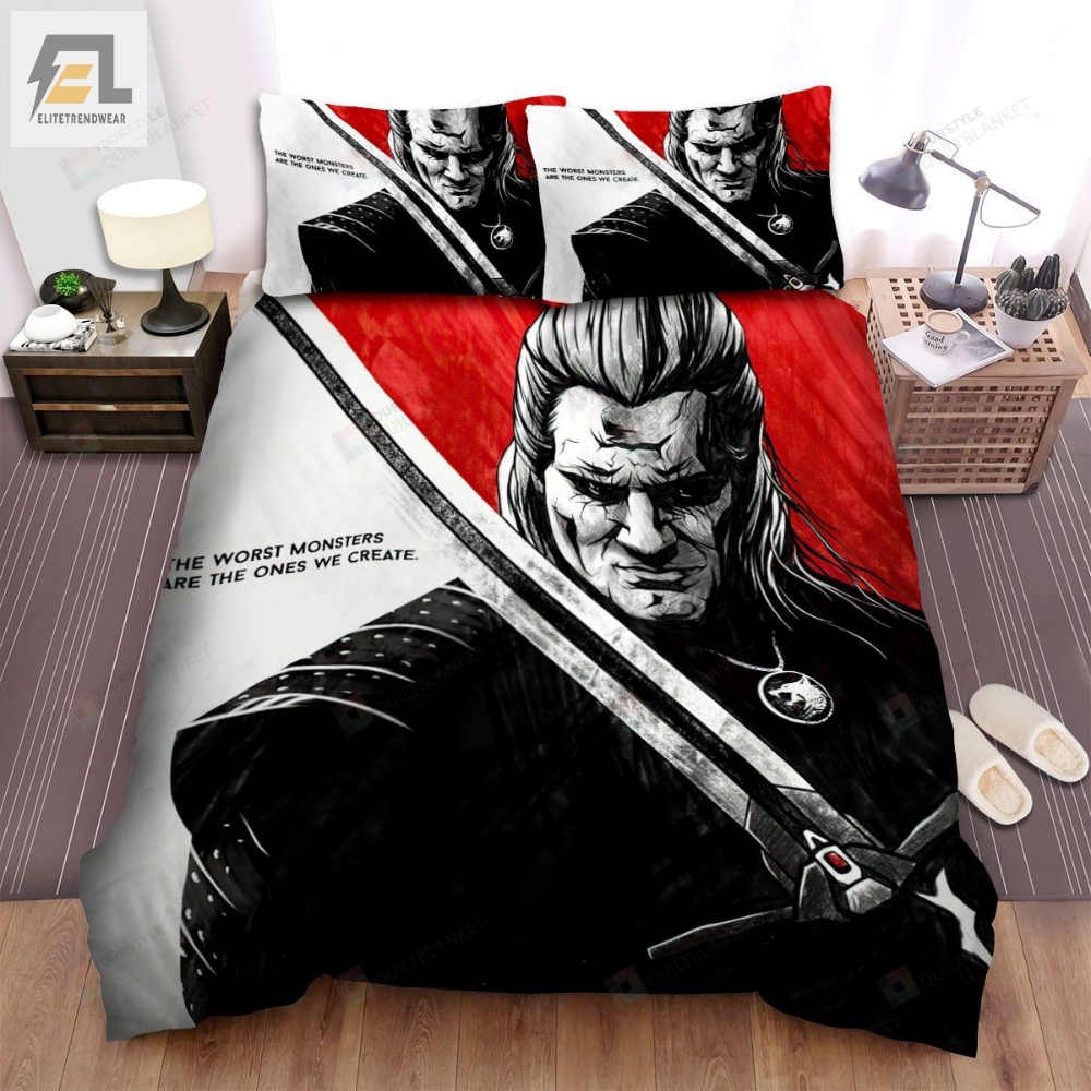 The Witcher Poster Art Bed Sheets Spread Comforter Duvet Cover Bedding Sets 