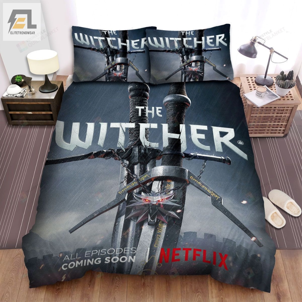 The Witcher 2 Swords Poster Bed Sheets Spread Comforter Duvet Cover Bedding Sets 