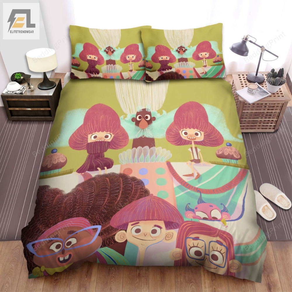 The Willoughbys Main Characters Illustration Bed Sheets Spread Duvet Cover Bedding Sets 