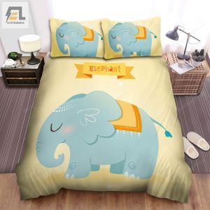 The Wildlife A The Elephant Cartoon Art Bed Sheets Spread Duvet Cover Bedding Sets elitetrendwear 1 1