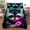 The Wildlife A The Raccoon Showing His Card Bed Sheets Spread Duvet Cover Bedding Sets elitetrendwear 1