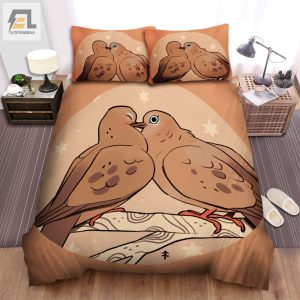 The Wildlife A The Pigeon Kissing Cartoon Bed Sheets Spread Duvet Cover Bedding Sets elitetrendwear 1 1