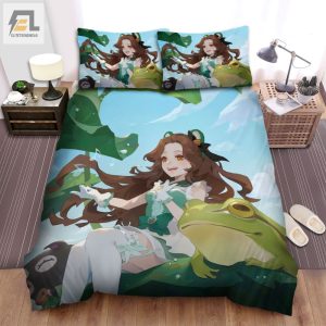 The Wildlife A The Frog And The Anime Girl Bed Sheets Spread Duvet Cover Bedding Sets elitetrendwear 1 1