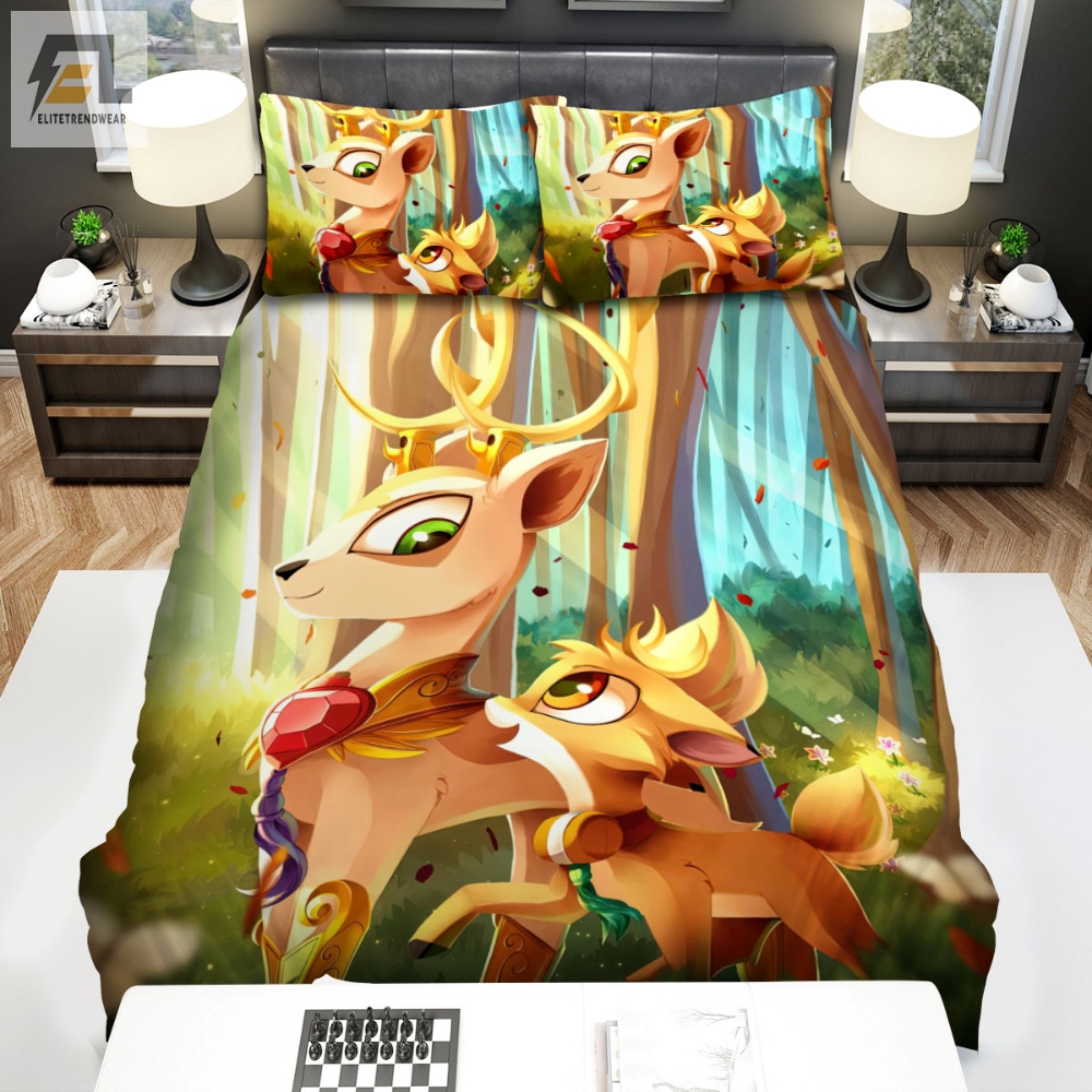 The Wildlife Â The Deer Hero Cartoon Bed Sheets Spread Duvet Cover Bedding Sets 