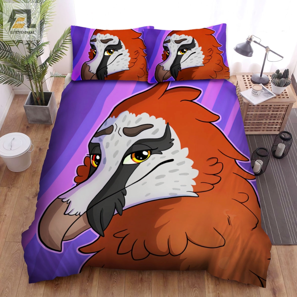 The Wildlife A The Bearded Vulture Cartoon Character Bed Sheets Spread Duvet Cover Bedding Sets elitetrendwear 1