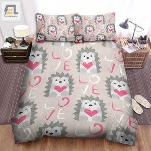 The Wild Creature A The Hedgehog Showing His Love Bed Sheets Spread Duvet Cover Bedding Sets elitetrendwear 1 1