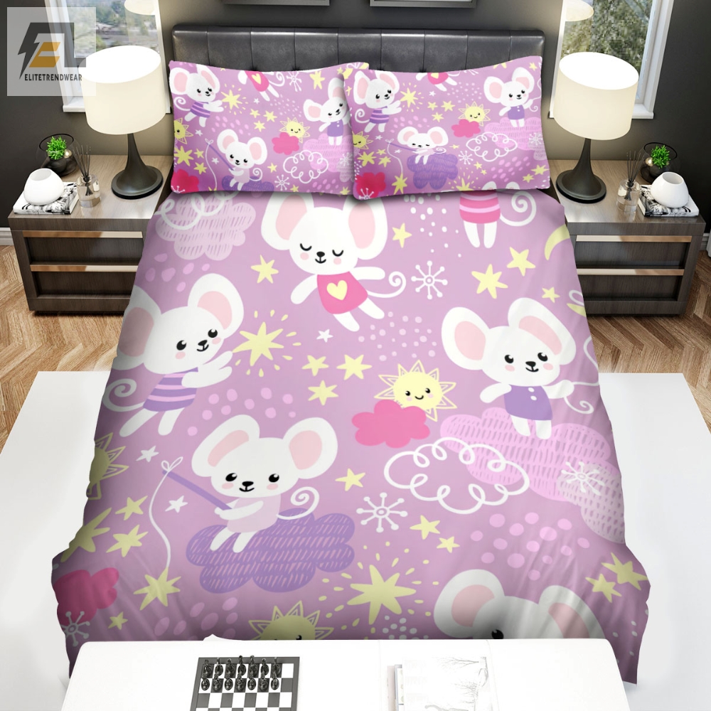 The Wild Creature Â The White Mouse Character Pattern Bed Sheets Spread Duvet Cover Bedding Sets 