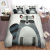 The Wild Animal A The Raccoon Cartoon Bed Sheets Spread Duvet Cover Bedding Sets elitetrendwear 1