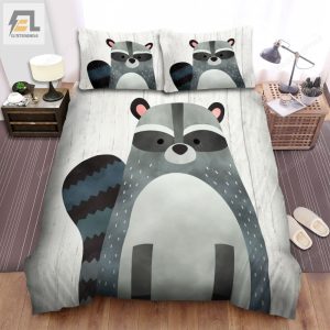 The Wild Animal A The Raccoon Cartoon Bed Sheets Spread Duvet Cover Bedding Sets elitetrendwear 1 1