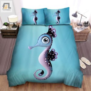 The Wild Animal A The Grey Seahorse Character Bed Sheets Spread Duvet Cover Bedding Sets elitetrendwear 1 1