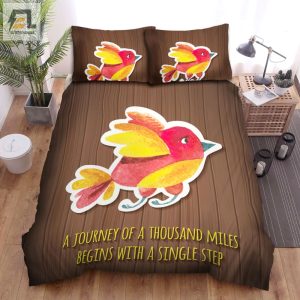 The Wild Animal A The Sparrow Started With A Single Step Bed Sheets Spread Duvet Cover Bedding Sets elitetrendwear 1 1