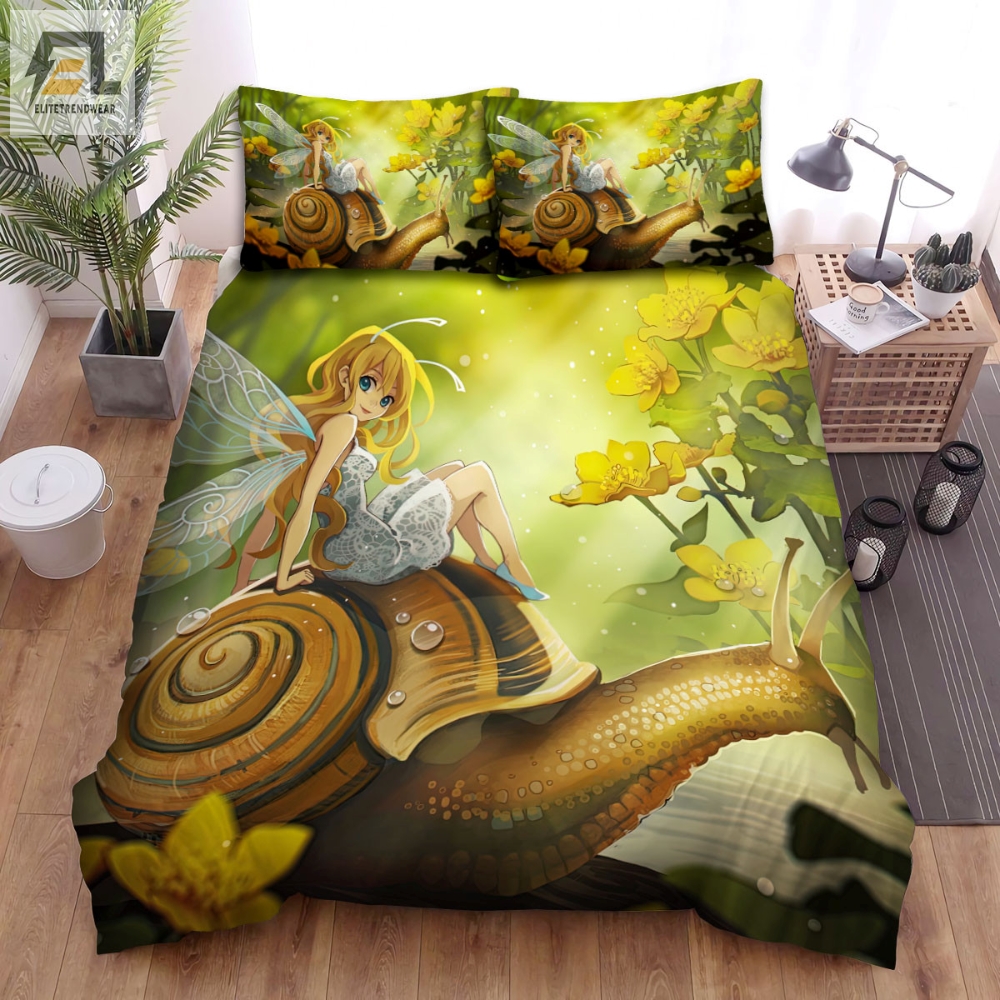 The Wild Animal A The Snail And The Fairy Anime Bed Sheets Spread Duvet Cover Bedding Sets elitetrendwear 1