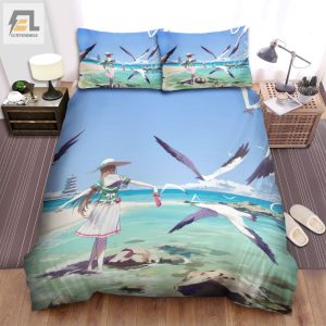 The Wild Animal A The Seagull And The Anime Girl Bed Sheets Spread Duvet Cover Bedding Sets elitetrendwear 1 1