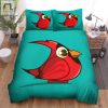 The Wild Animal A The Red Cardinal Standing Cartoon Bed Sheets Spread Duvet Cover Bedding Sets elitetrendwear 1