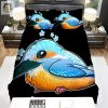 The Wild Animal A The Kingfisher Cartoon Bed Sheets Spread Duvet Cover Bedding Sets elitetrendwear 1