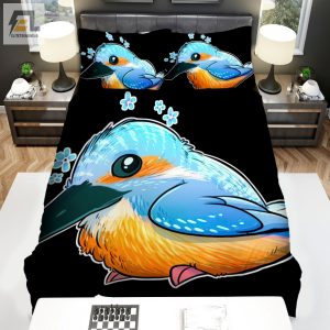 The Wild Animal A The Kingfisher Cartoon Bed Sheets Spread Duvet Cover Bedding Sets elitetrendwear 1 1