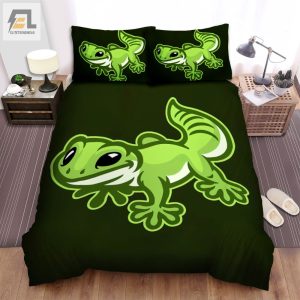 The Wild Animal A The Green Leppard Gecko Bed Sheets Spread Duvet Cover Bedding Sets elitetrendwear 1 1