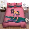 The Wild Animal A The Crocodile And The Anime Girl Bed Bed Sheets Spread Duvet Cover Bedding Sets elitetrendwear 1