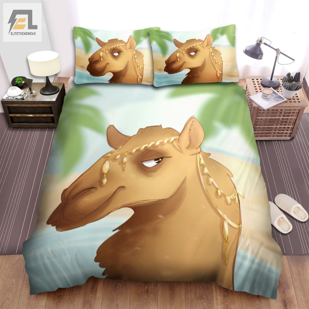 The Wild Animal A The Camel Face Cartoon Bed Sheets Spread Duvet Cover Bedding Sets elitetrendwear 1