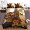 The Wild Animal A The Bison Man Cartoon Character Bed Sheets Spread Duvet Cover Bedding Sets elitetrendwear 1