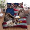 The Wild Animal A The Bald Eagle In Front Of The Usa Flag Photo Bed Sheets Spread Duvet Cover Bedding Sets elitetrendwear 1