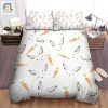 The Wild Animal A Cute Cartoon Rabbitas Faces Pattern Bed Sheets Spread Duvet Cover Bedding Sets elitetrendwear 1