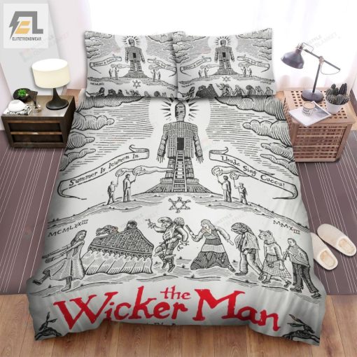 The Wicker Man Movie Poster Xi Photo Bed Sheets Spread Comforter Duvet Cover Bedding Sets elitetrendwear 1