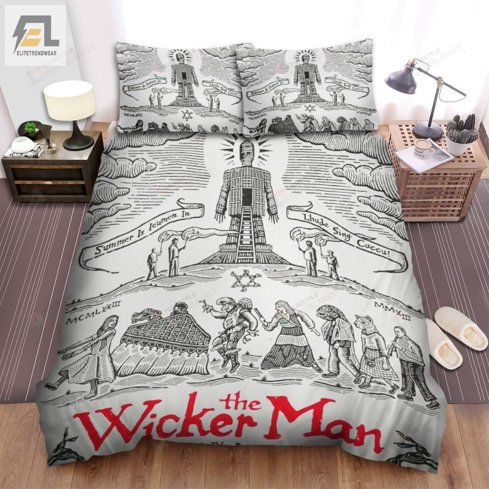 The Wicker Man Movie Poster Xi Photo Bed Sheets Spread Comforter Duvet Cover Bedding Sets 