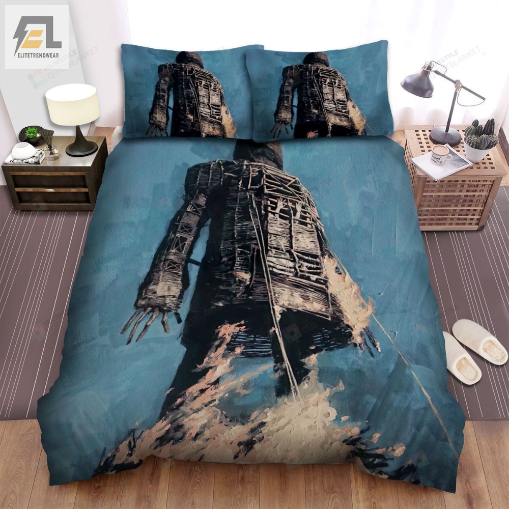 The Wicker Man Movie Blue Background Photo Bed Sheets Spread Comforter Duvet Cover Bedding Sets 