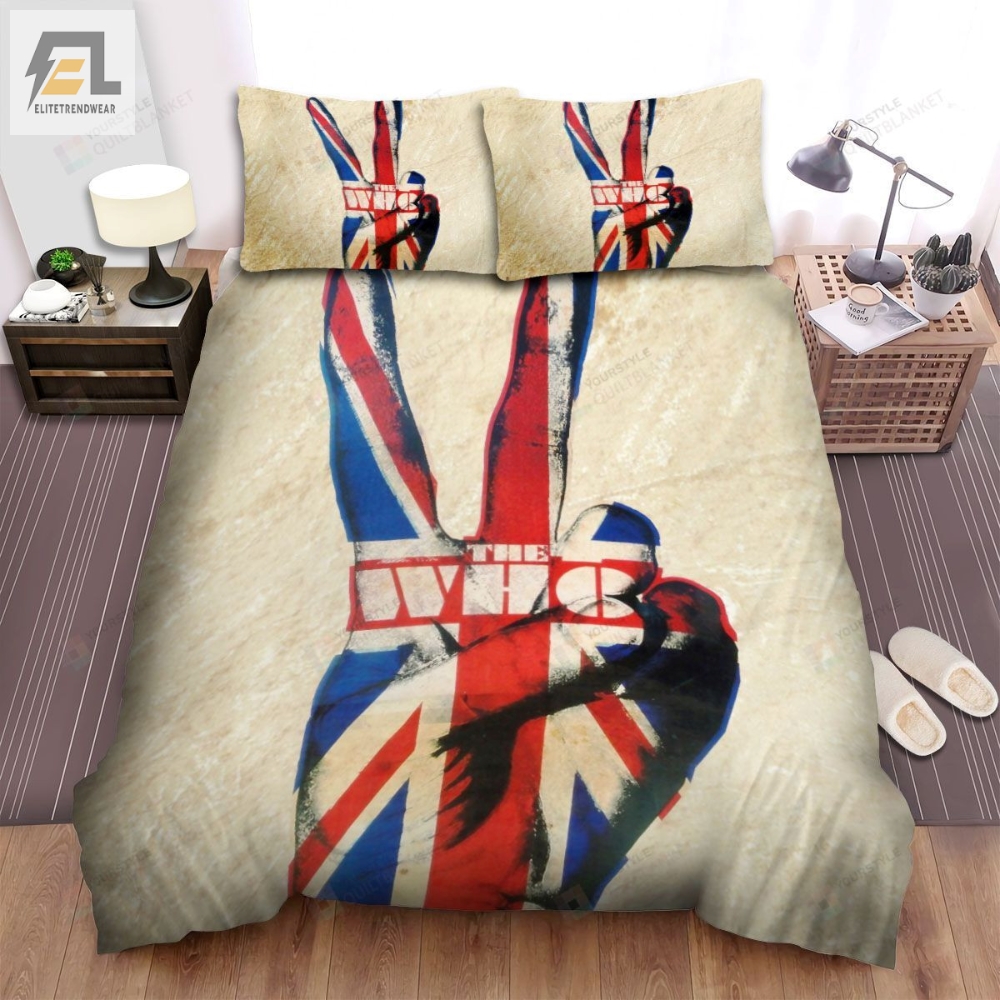 The Who Hand Fingers Band Bed Sheets Spread Comforter Duvet Cover Bedding Sets 