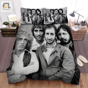 The Who Band Black And White Photo Bed Sheets Spread Comforter Duvet Cover Bedding Sets elitetrendwear 1 1