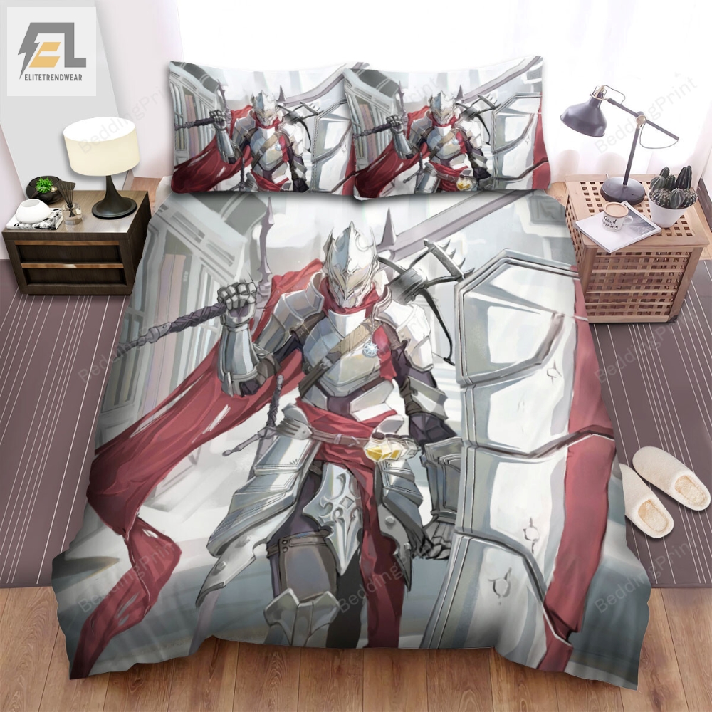 The White Knight Anime Art Style Bed Sheets Spread Duvet Cover Bedding Sets elitetrendwear 1