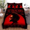 The Weeknd The After Hours World Tour Poster Bed Sheets Spread Duvet Cover Bedding Sets elitetrendwear 1