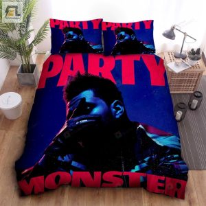 The Weeknd Party Monster Song Art Cover Bed Sheets Spread Duvet Cover Bedding Sets elitetrendwear 1 1