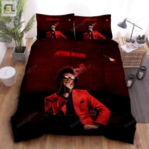 The Weeknd After Hours Concept Art Illustration Bed Sheets Spread Duvet Cover Bedding Sets elitetrendwear 1 1