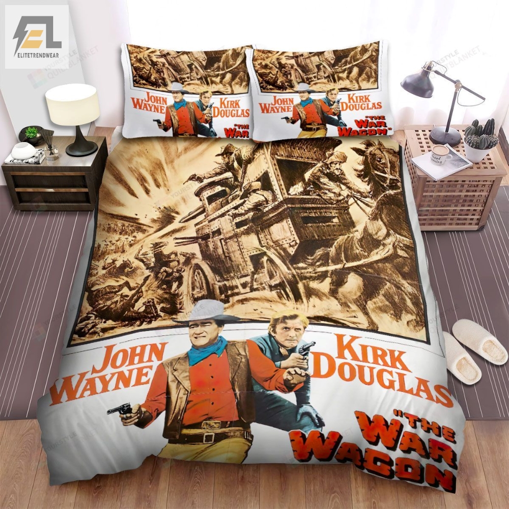 The War Wagon Movie Poster Bed Sheets Spread Comforter Duvet Cover Bedding Sets Ver 7 