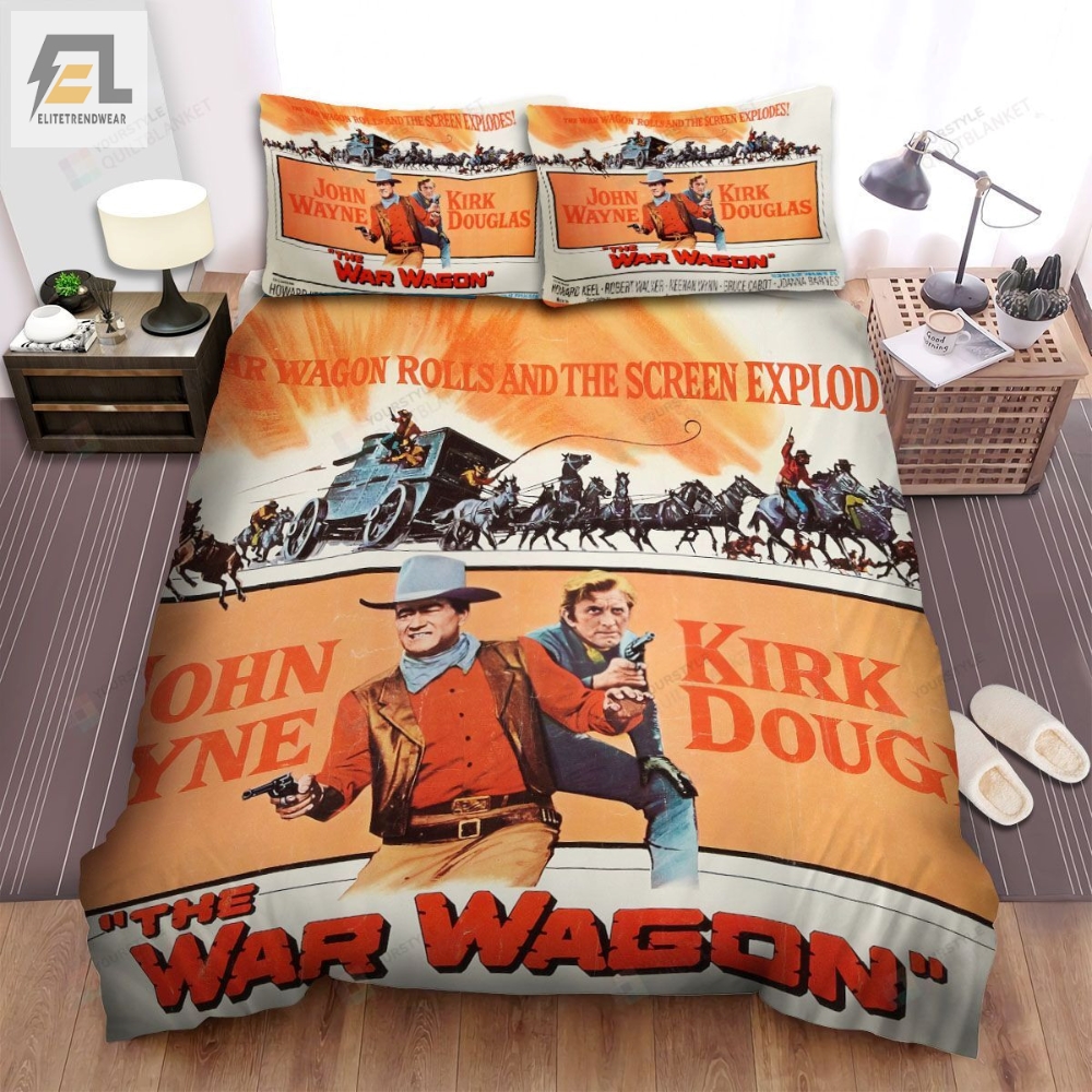 The War Wagon Movie Poster Bed Sheets Spread Comforter Duvet Cover Bedding Sets Ver 3 