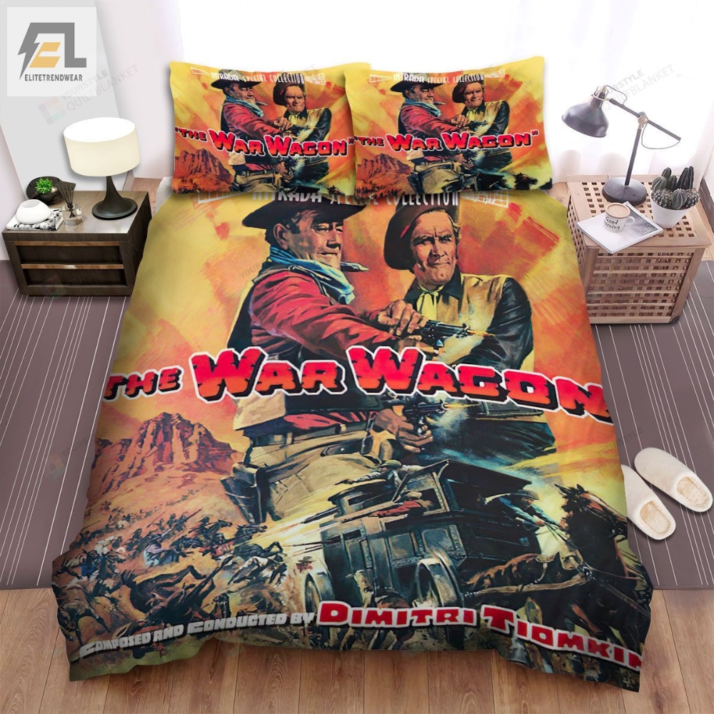 The War Wagon Movie Poster Bed Sheets Spread Comforter Duvet Cover Bedding Sets Ver 1 